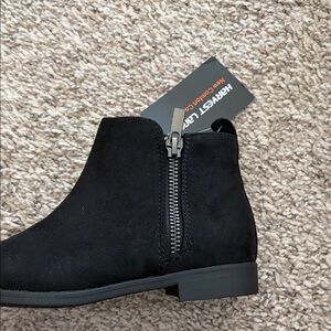 Sleek Black Ankle Boots by harvest land kids size 12